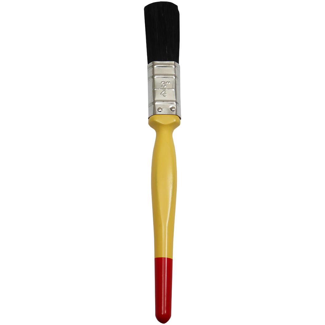 "PAINT BRUSH  19MM ETERNA FB - WOOD HDL 100% PURE BLACK HAIR 38MM"