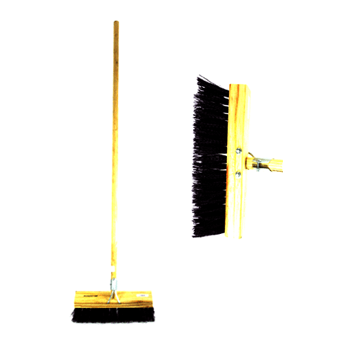 "BROOM GUTTER SWEEP 305MM BROWN - HARD BRISTLE (1.0MM)"