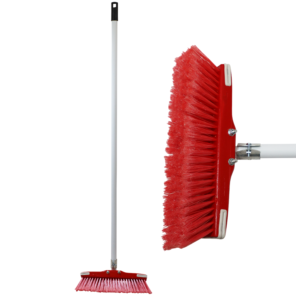 "BROOM HOUSE METAL HANDLE 300MM GB1 - SOFT BRISTLE - ASSORTED COLOURS"