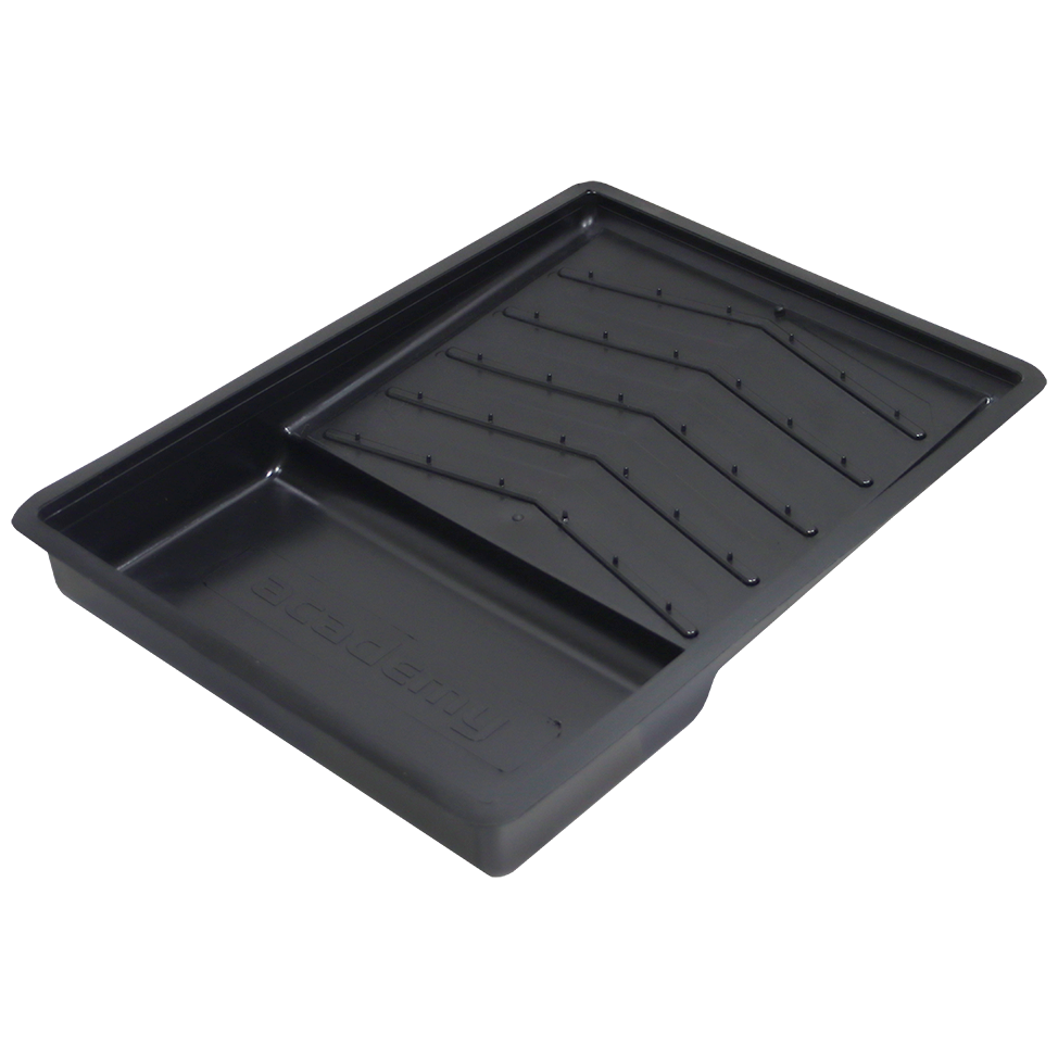 PAINT TRAY PLASTIC BLACK LARGE - PLASTIC PAINT ROLLER TRAY - 270MM