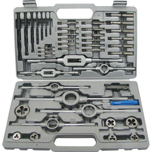 "TAP \/ DIE SET 3-12MM HSS   FB - 44 PCE (HIGH SPEED STEEL)"