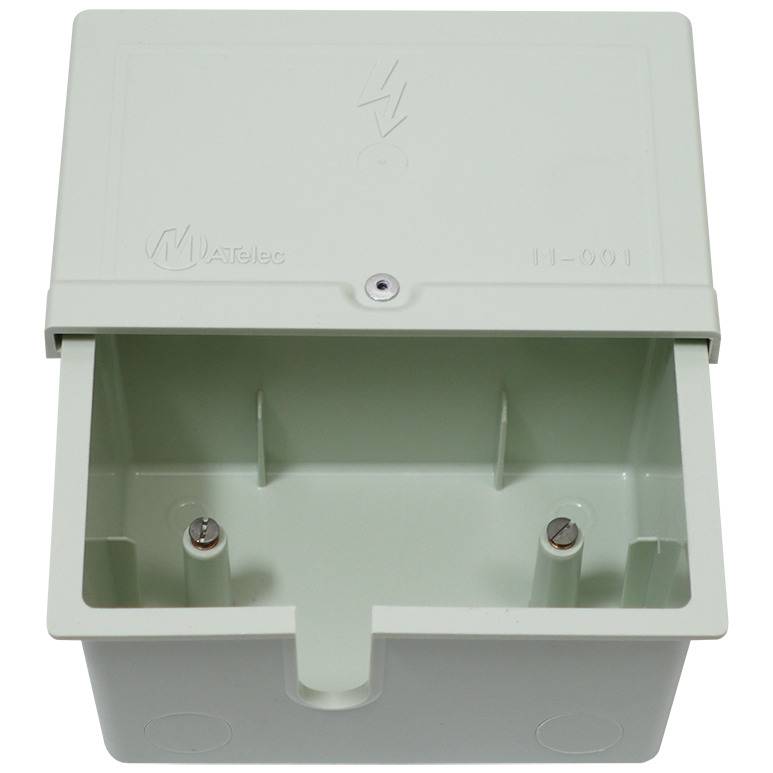 "PLUG BOX WEATHER PROOF 100 X 50MM - SLIDE LID BOX ONLY 100MM WIDE"