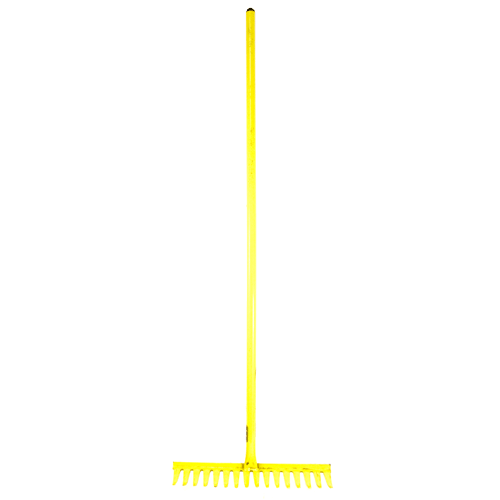 "RAKE GARDEN 16T YELLOW STD LASHER - STANDARD - 1200MM ALL STEEL"