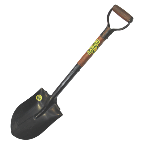 "SHOVEL RND 230X660MM B2 WOOD LASHER - WOOD SHAFT - METAL HILT"