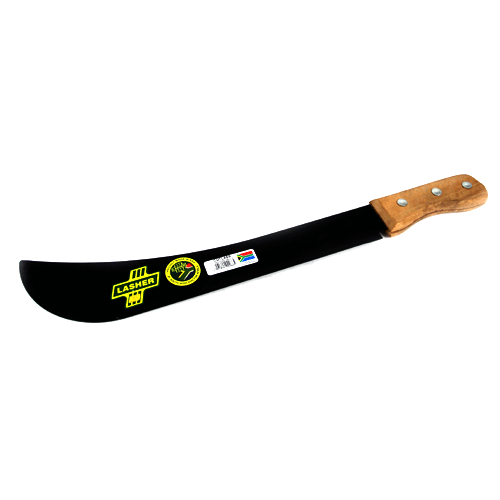 "MACHETE WOOD HANDLE CUTLASS LASHER - PANGA - WOODEN HANDLE"