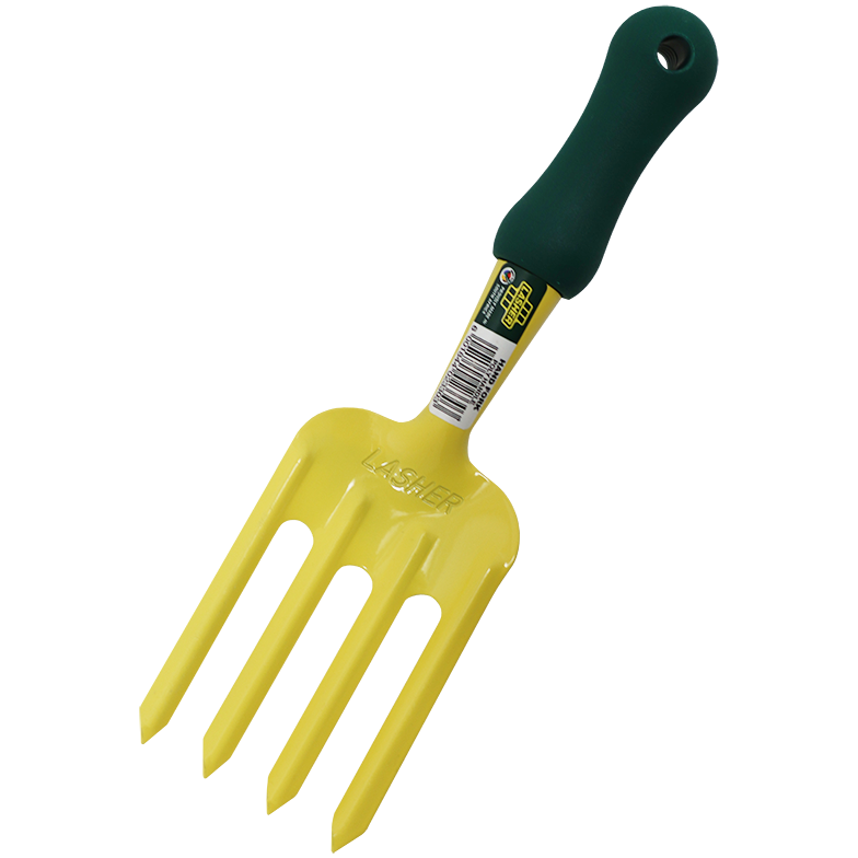 "GARDEN HAND FORK 4 PRONG LASHER - POLY HANDLE"