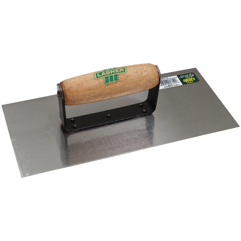 "TROWEL PLASTER 255MM WOOD HDL LASHER - TOOL MASTER - WOODEN HANDLE"