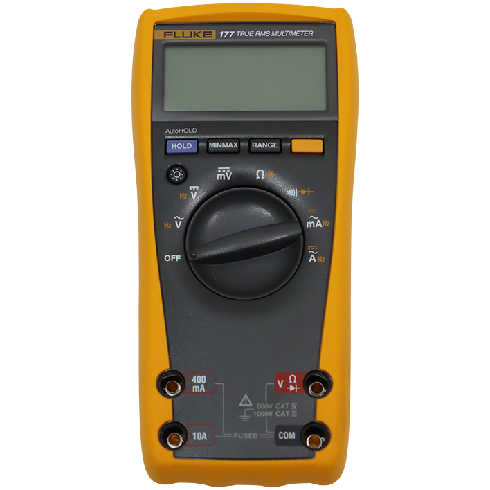 "MULTIMETER DIGITAL 1000V TRUE RMS FLK - AC\/DC-MAX 10A DC (INC ACCESSORIES)"