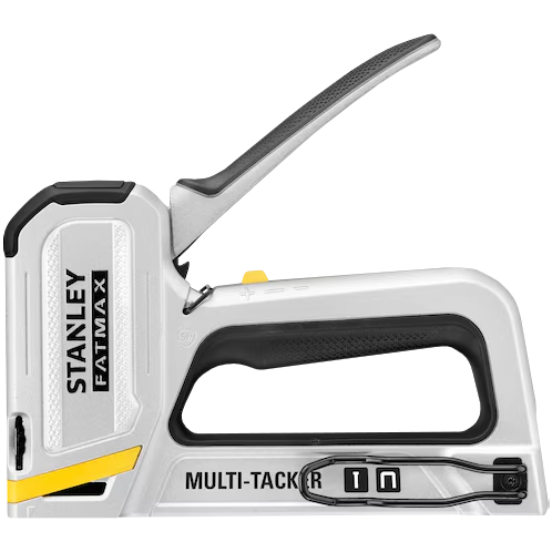 "STAPLE GUN HEAVY DUTY  STANLEY FATMAX - G-TYPE STAPLES & J-TYPE BRAD NAILS"