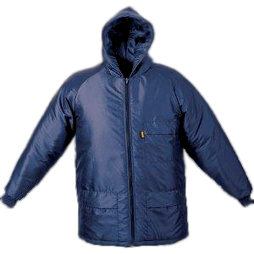 FREEZER JACKET NAVY XL - 160 GRAM - QUILTED INNER WITH HOOD