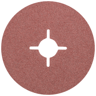 "SANDING DISC 115X22MM  60G XC PFERD - RESIN FIBRE DISC - CROSS CUT HOLE"