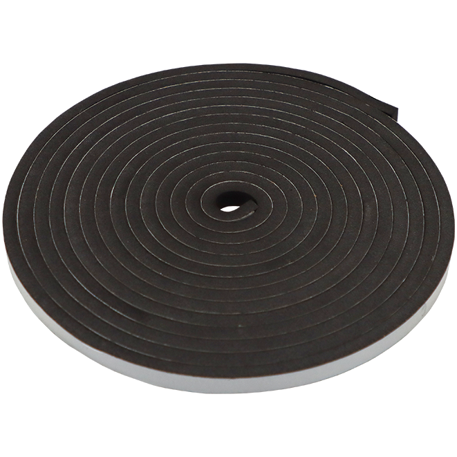 "FOAM SEALING STRIP  6 X 10MM X 5M - PSA BLACK SELF ADHESIVE STRIP (EVA45)"