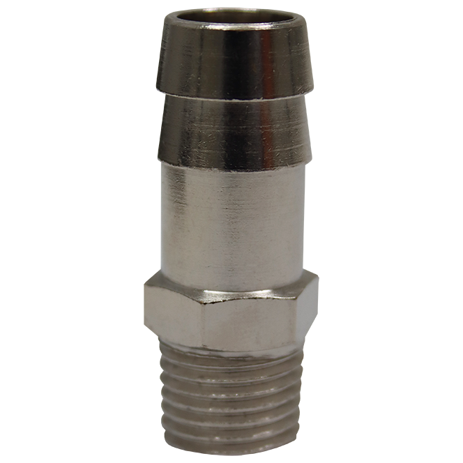 "AIR FITT ADAPTOR 12MM HOSE - 1\/4\"M - GAV 1\/4\" BSPT MALE (1233\/11)"