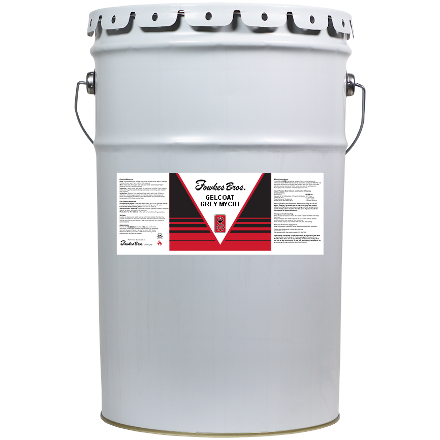 "GELCOAT GREY MYCITI KG NETT - 25KG TIN (MYCITI GREY) - ADD 1-2% MEKP"