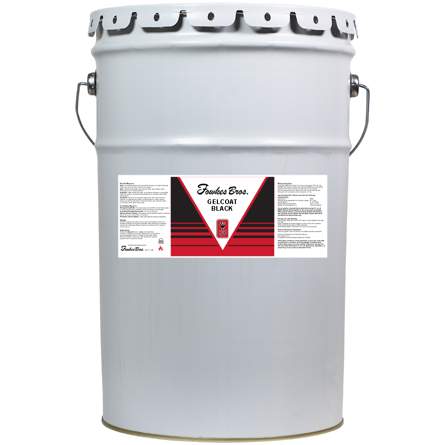 "GELCOAT BLACK KG NETT - 25KG TIN (BLACK) - ADD 1-2% MEKP"