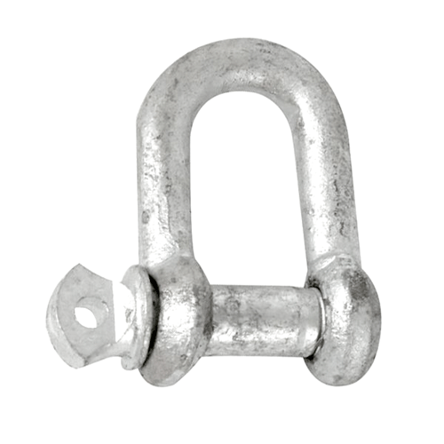 "D SHACKLE GALV       6MM - GALVANISED"