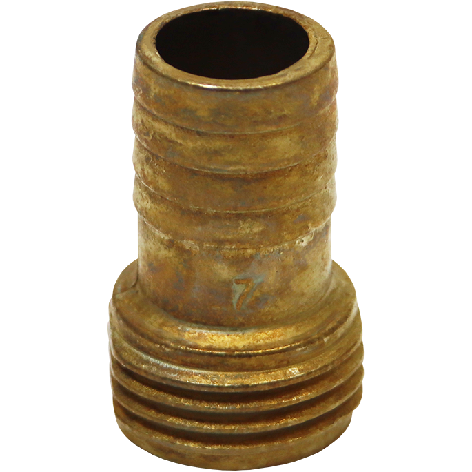 "GARDEN HOSE TAILPIECE 19MM - HOSE FITTING - 11 1\/2\" TPI (THREAD)"