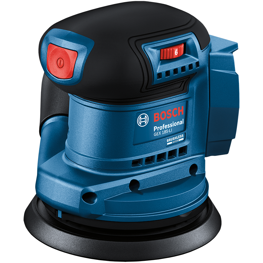 "SANDER ORBITAL RANDOM CORDL 5\" BOS - CORDLESS MACHINE ONLY (125MM VELCRO PAD)"