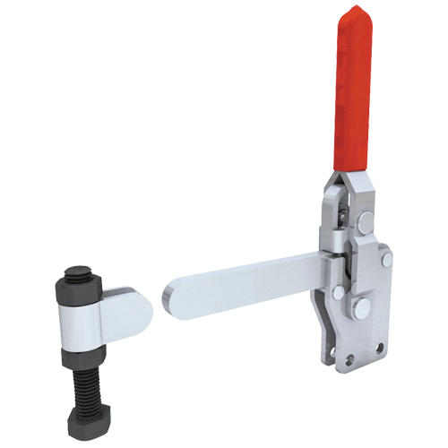 "T\/CLAMP VERTICAL STRAIGHT  450KG - TOGGLE CLAMP - VERTICAL HANDLE"