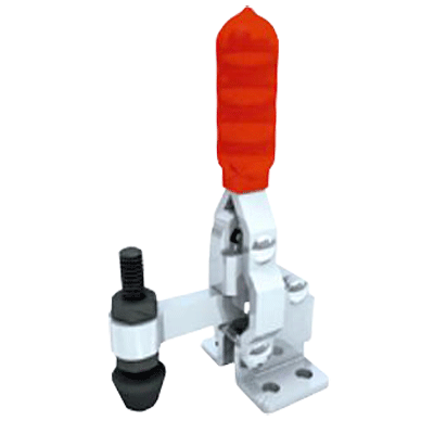 "T\/CLAMP VERTICAL FLAT   91KG  S\/S - TOGGLE CLAMP - VERTICAL HANDLE -S\/STEEL"