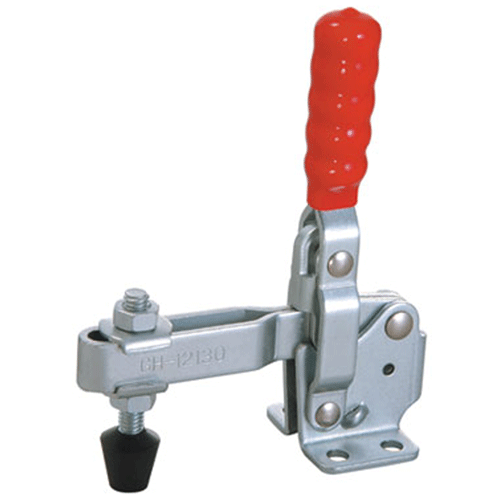 "T\/CLAMP VERTICAL FLAT  227KG  S\/S - TOGGLE CLAMP - VERTICAL HANDLE -S\/STEEL"