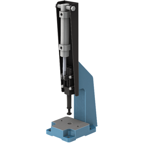 "T\/CLAMP AIR POWERED PRESS  600KG - TOGGLE PRESS - STRAIGHT LINE ACTION"
