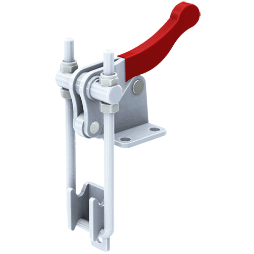 "T\/CLAMP LATCH VERTICAL  900KG  S\/S - TOGGLE CLAMP - VERTICAL HANDLE -S\/STEEL"