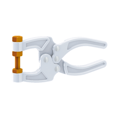 "T\/CLAMP PLIER SQUEEZE ACTION  90KG - SQUEEZE ACTION C\/W SPINDLE 130MM"