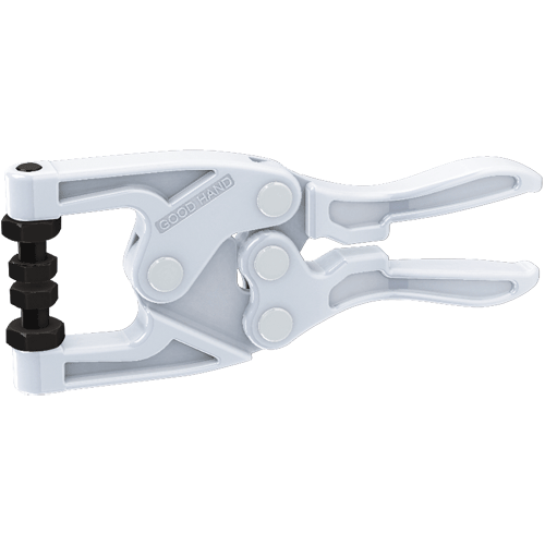"T\/CLAMP PLIER SQUEEZE ACTION 820KG - SQUEEZE ACTION C\/W SPINDLE 185MM"