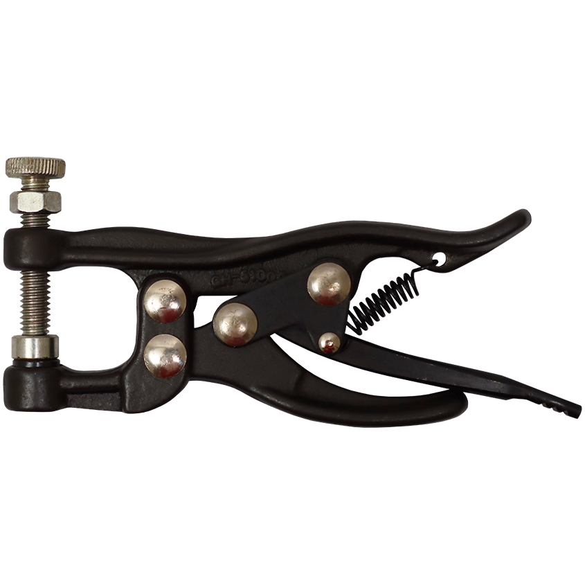 "T\/CLAMP PLIER SQUEEZE ACTION 200KG - SQUEEZE ACTION C\/W SPINDLE 140MM"