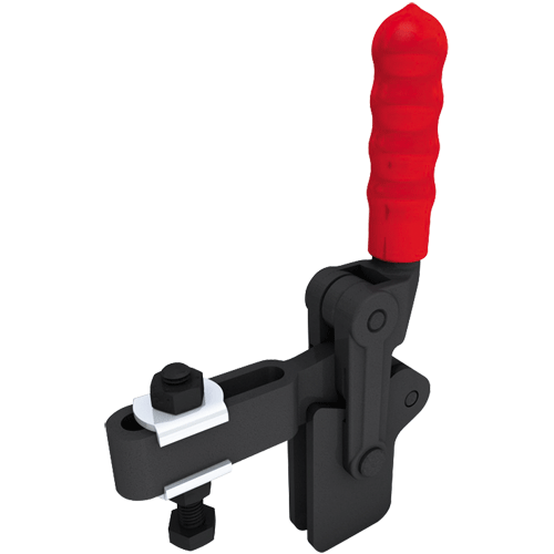 "T\/CLAMP H\/D WELDABLE  FLAT    300KG - TOGGLE CLAMP - VERTICAL HANDLE"