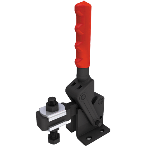 "T\/CLAMP H\/D WELDABLE  FLAT    700KG - TOGGLE CLAMP - VERTICAL HANDLE"