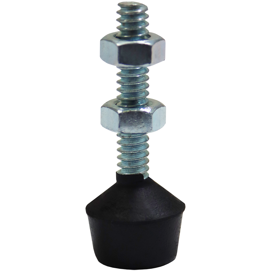 "SPINDLE FLAT CUSH-TIP  M5 X37MM - NEOPRENE CUSHION CAP 9.6MM"