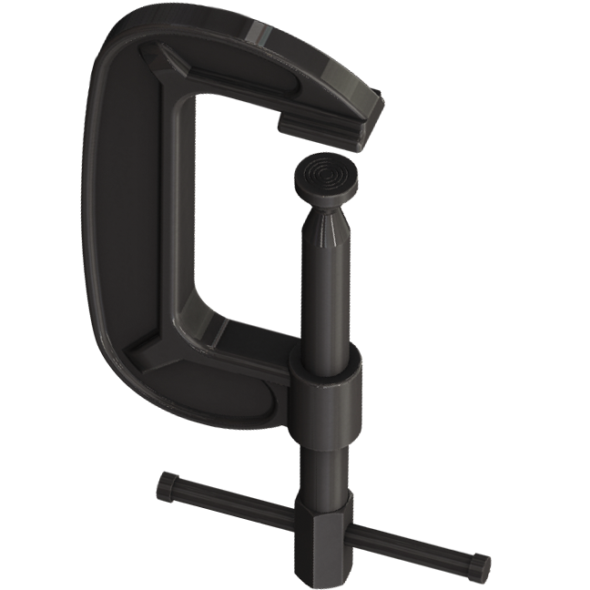 "CLAMP G  25MM H\/D GOOD HAND - HEAVY DUTY - HOLDING CAPACITY 1300KG"