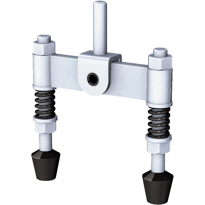 "T\/CLAMP YOKE ASSY NEOP CAP  75MM - NEOPRENE CAP 3\" 5\/16\"-18 M8 X 30MM"
