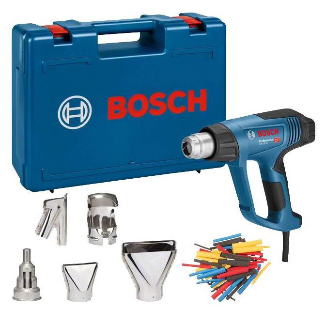 "HEAT GUN  50-650\u00b0C 2300W KIT BOS - AIR VOLUME 150-500 L\/MIN (CONTINUOUS)"