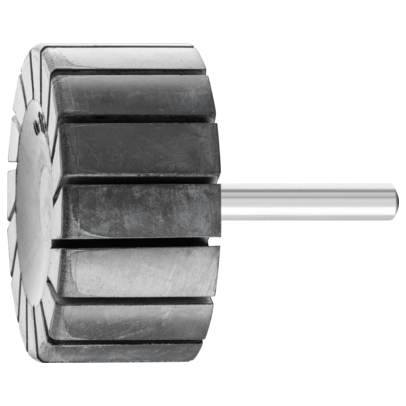 "SPIRABAND RUBBER DRUM SLOTTED 51 X 25MM - 6MM SHANK - EXPANDABLE RUBBER MANDREL"
