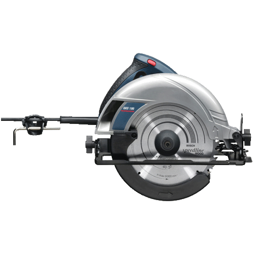 "SAW CIRCULAR WOOD 190MM 1400W BOS - BLADE 190MM (70MM CUT DEPTH)"