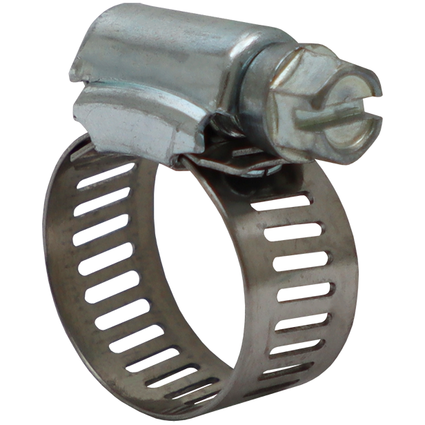 "HOSE CLAMP  COMPOSITE S\/S   6 - 16MM - W2B PERFORATED 8MM BAND (S\/S GR 409)"