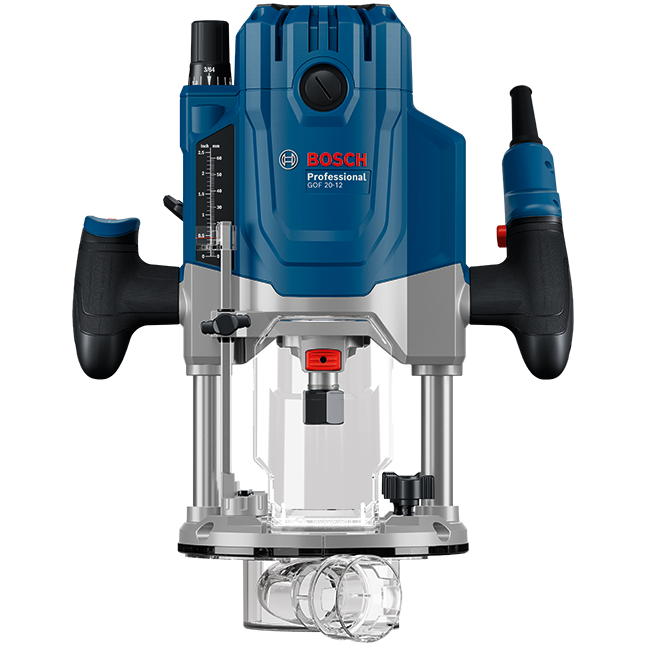 "ROUTER  2000W 1\/4\" - 1\/2\" COLLET BOS - 0-55MM PLUNGE ACTION (10000-25000 RPM)"