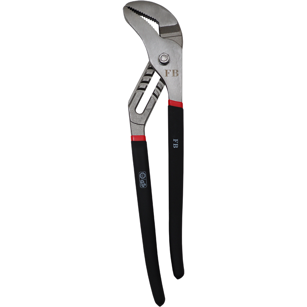 PLIER WATER PUMP 400MM FB - BLACK / RED GRIP - C55 STEEL | Fowkes Bros