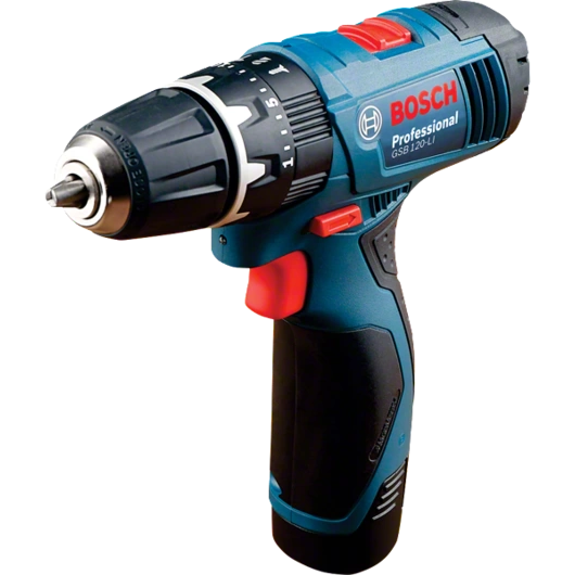 "DRILL  CORDLESS KIT 10MM  30NM BOS - 12V BATT (2X2AH) & CHARGER"