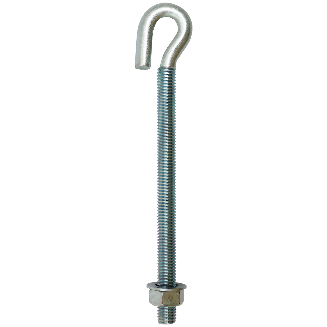 "STRAINING BOLT GALV 10X200 - SHANK 200MM - THREAD 140MM"