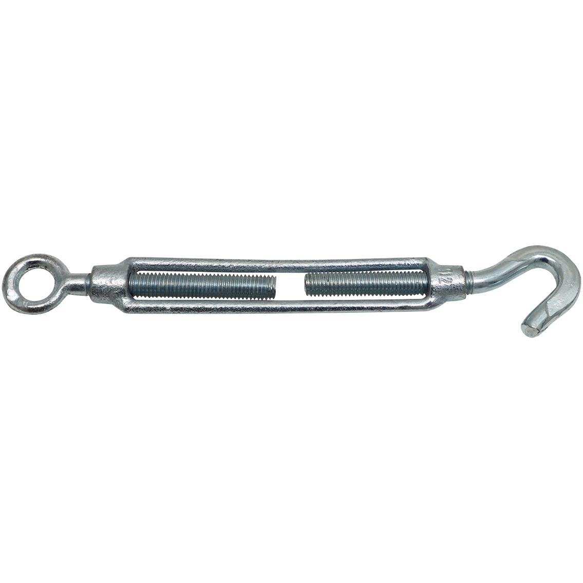 "TURN BUCKLE GALV    20MM - HOOK AND EYE - GALVANISED"