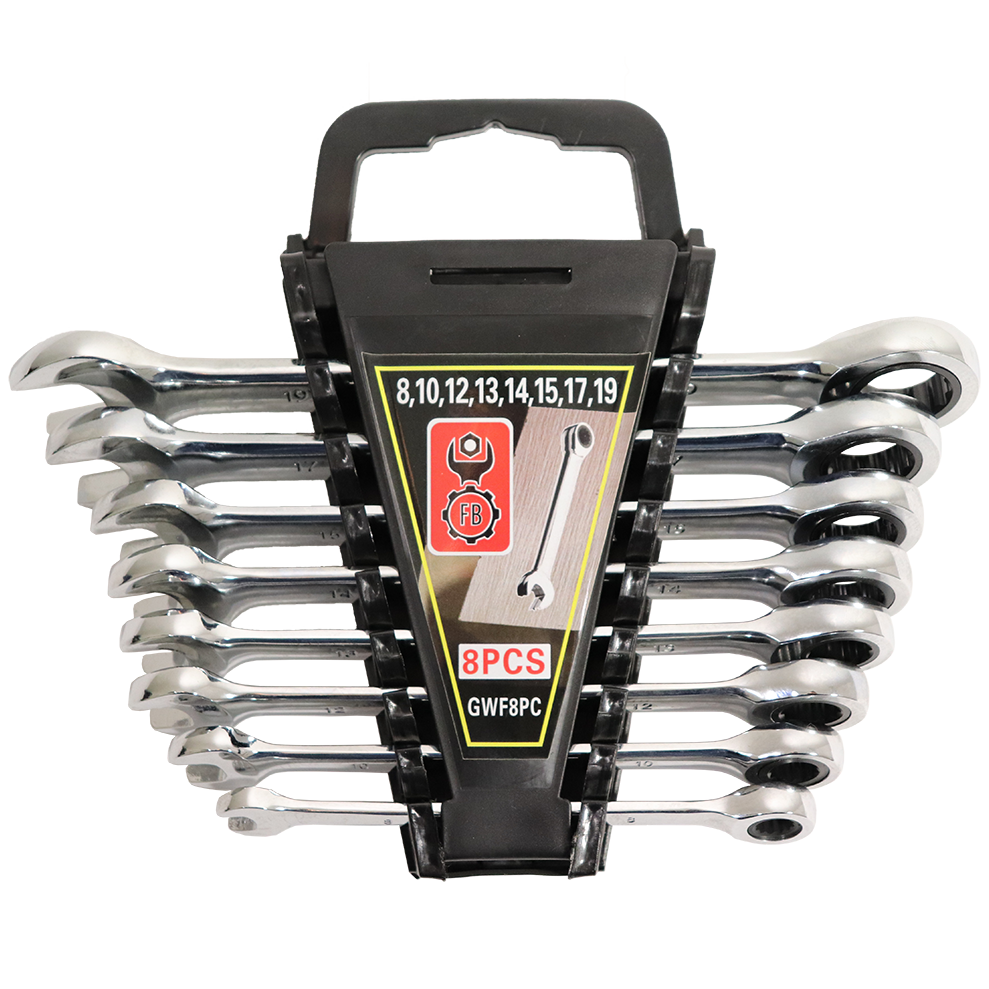 "SPANNER GEAR SET FIXED  8 PCS - FIXED HEAD (8-19MM) - GEAR WRENCH SET"