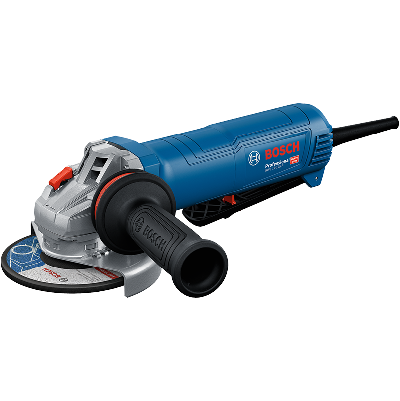 "ANGLE GRINDER 125MM 1200W BOS - CORDED PADDLE\/DEAD MAN SWITCH"