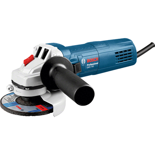 "ANGLE GRINDER 115MM  750W BOS - CORDED STANDARD SWITCH"