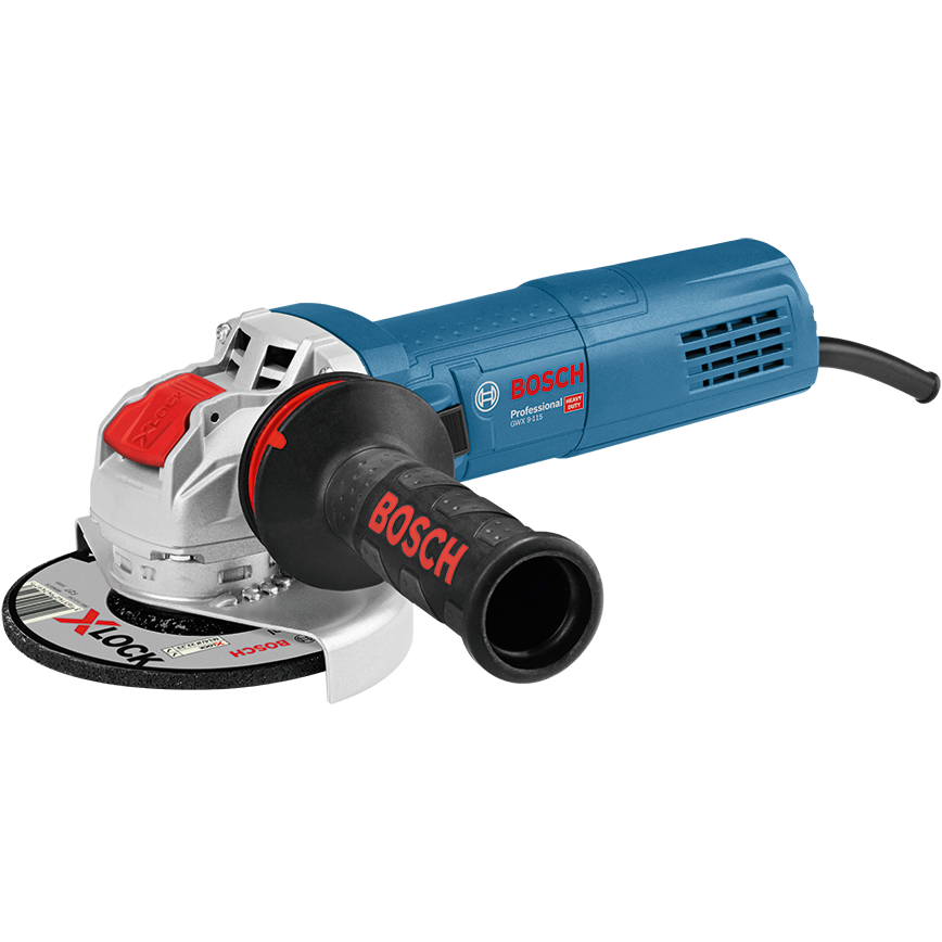 "ANGLE GRINDER 115MM  900W BOS - CORDED PADDLE\/DEAD MAN SWITCH"