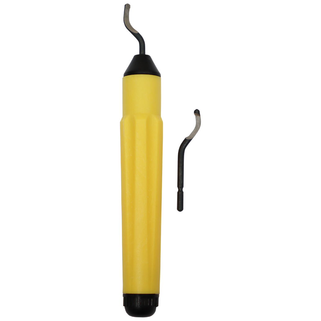 "DEBURRING TOOL PLASTIC HANDLE FB - DWS - BLISTER PACK - INCLUDES 2 BLADES"