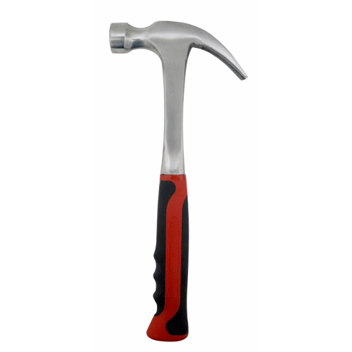 "HAMMER CLAW 560G ALL STEEL  FB - POLISHED - RUBBER GRIP"